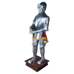 Lifesize Spanish 16th Century Style Medieval Suit Armor Knight Statue Sculpture