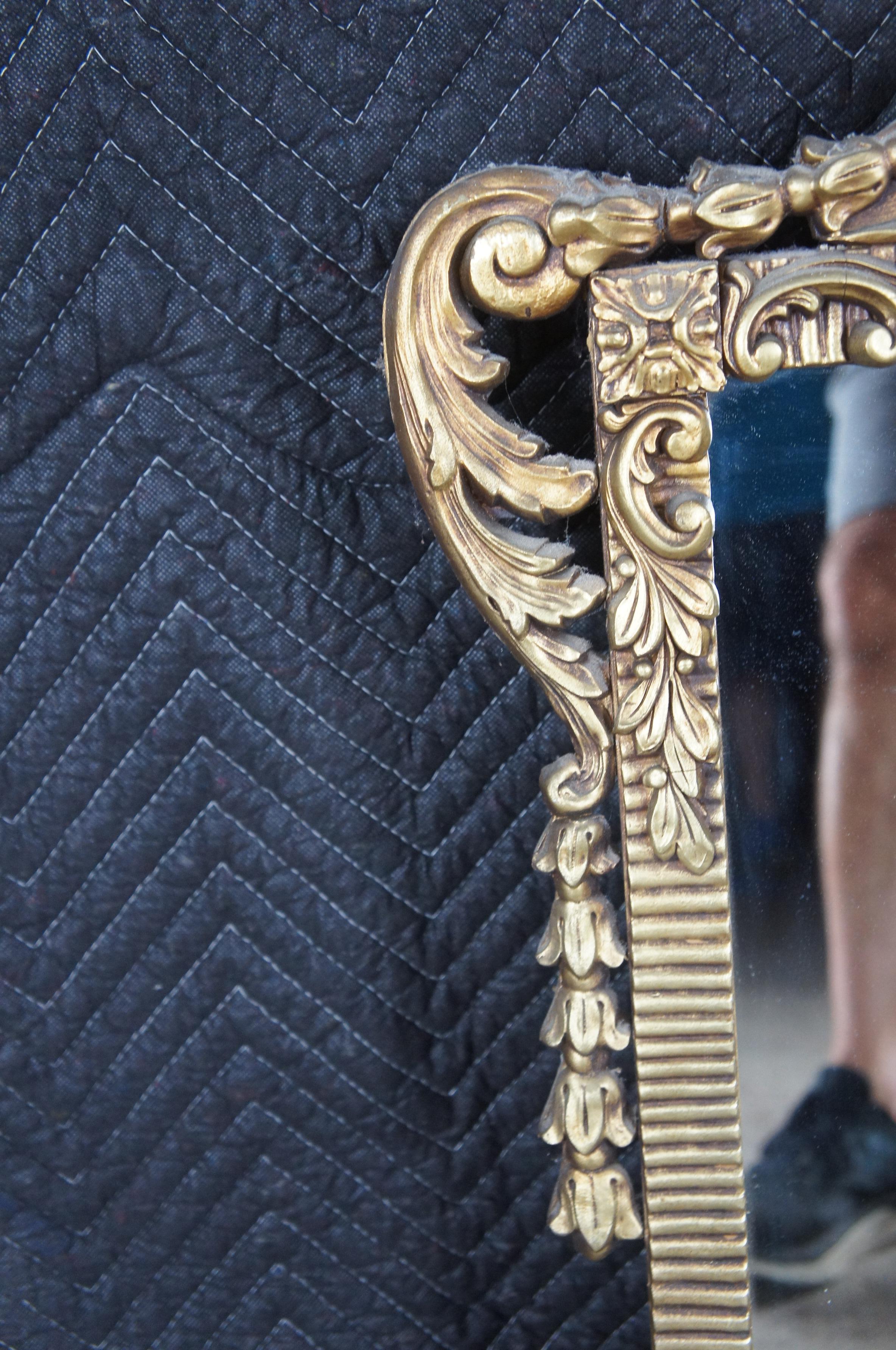 XX secolo Antique Mirror francese dei primi del Novecento, neoclassico, Hollywood Regency, 39 pollici in vendita