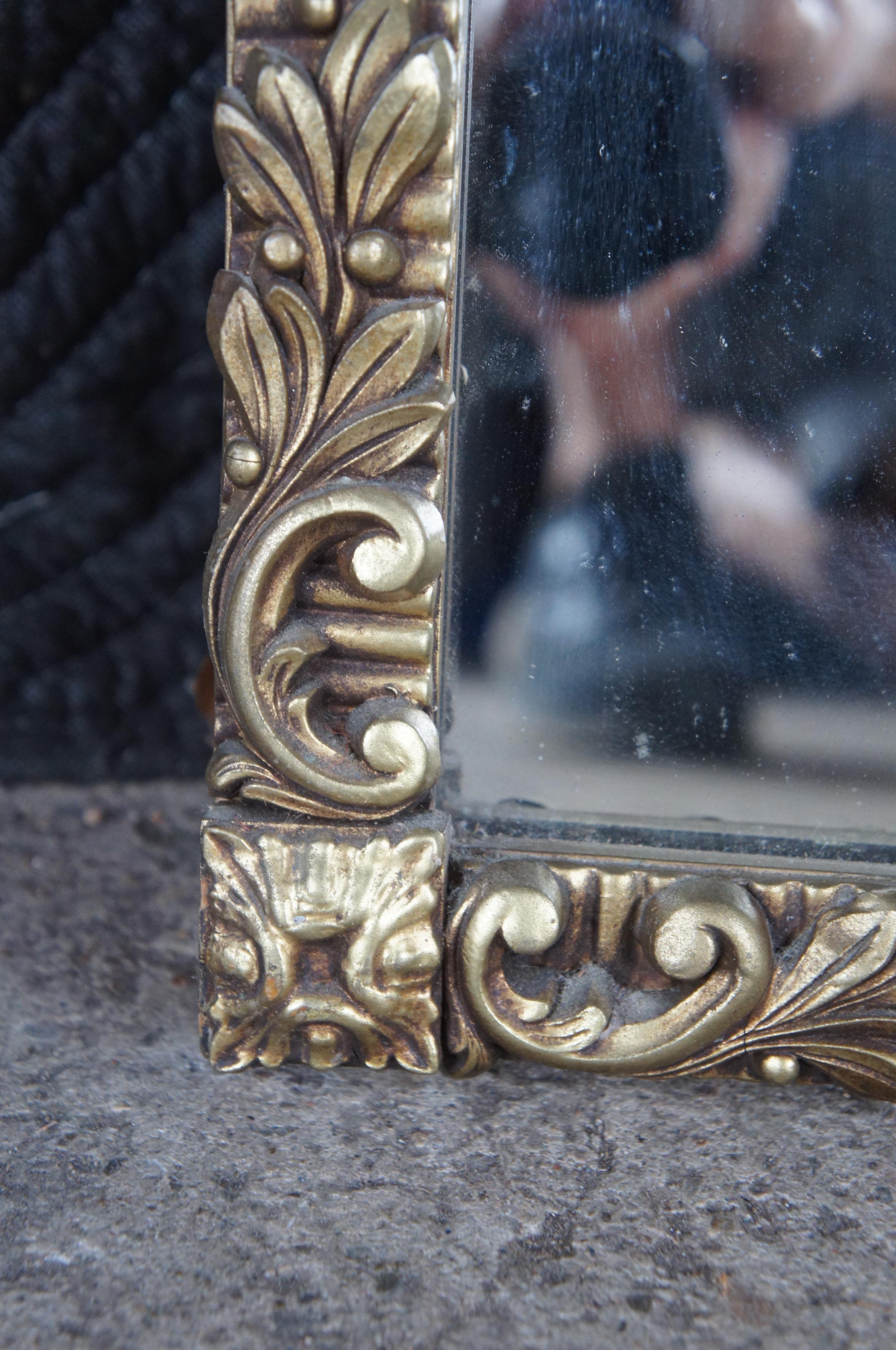 Antique Mirror francese dei primi del Novecento, neoclassico, Hollywood Regency, 39 pollici in vendita 1