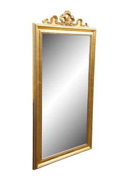 Vintage 1989 Windsor Art Louis XV Rococo Style Gold Gilt Beveled Wall Mirror 37"