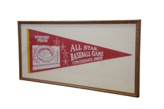 1970 Cincinnati Reds Riverfront Stadium All Star Game Pennant 34"