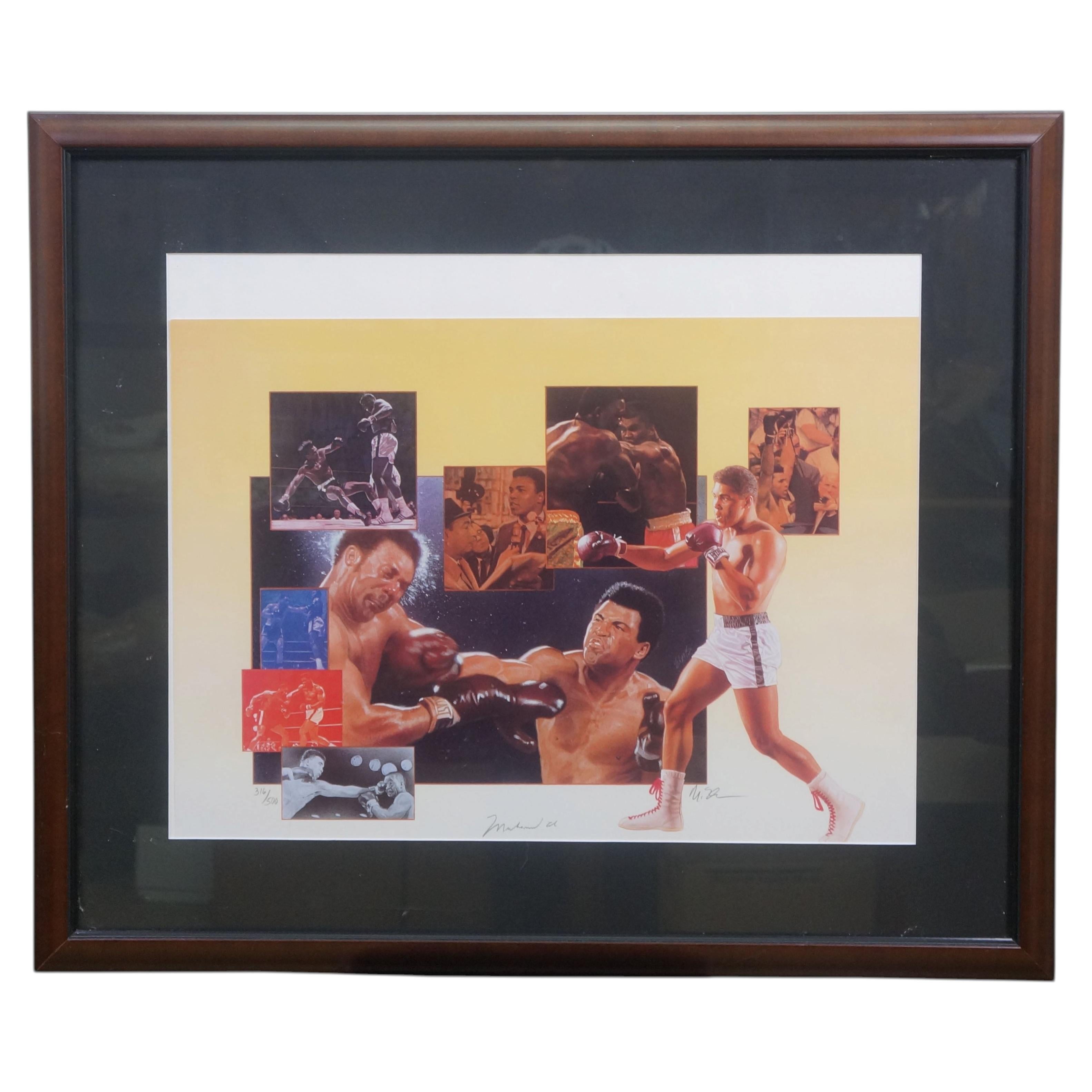 Muhammad Ali Michael Elins Signed Limited Edition Boxing Collage 31"