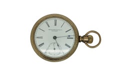 Antique 1885 Rockford Watch Co Floral Engraved 18s Railroad Pocket Watch