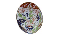 Piatto antico Coalport "Thumb & Finger Imari" dei primi anni del XIX secolo, 9,5"