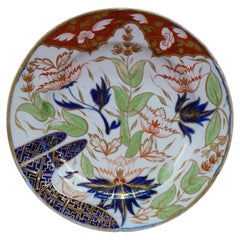 Piatto antico Coalport "Thumb & Finger Imari" dei primi anni del XIX secolo, 9,5"