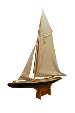 Vintage Columbia Americas Cup Nautical Sailboat Yacht Model 47"