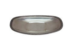 Continental Silver Silverplate Caudle Cup Vessel & Vanity Bar Tray 8.5"