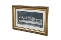 Antique Archibald L. Dick Leonardo Da Vinci Last Supper Engraving 49"