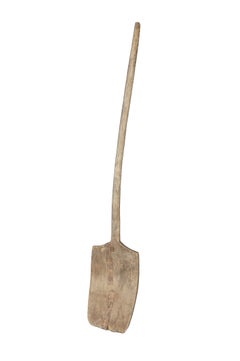 Antique 19th Century Primitive Wooden Farmhouse Grain Malt Shovel 58"