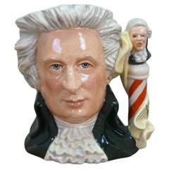 Royal Doulton Wolfgang Amadeus Mozart Great Composer Toby Character Jug D7031 7"