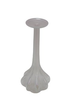 Vase « Soliflore » en cristal dépoli et gravé « Marie Claude » de Lalique France, 14"