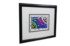 Vintage Henri Matisse Abstract Horse Rider & Clown Lithograph Print 23"