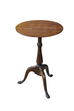 Antique Queen Anne Style Mahogany Pedestal Table Wine Plant Sculpture Stand 26"