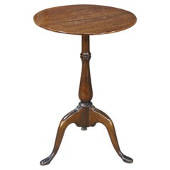 Antique Queen Anne Style Mahogany Pedestal Table Wine Plant Sculpture Stand 26"