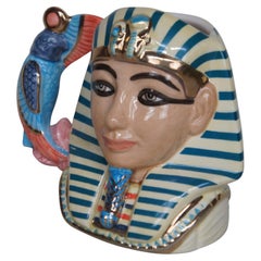 Signed Royal Doulton Egyptian Pharaoh Tutankhamun Toby Character Jug D7127 5"
