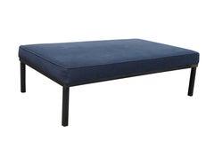 Vintage Minimalist Modern Parsons Style Cocktail Ottoman Foot Stool Footrest 61"