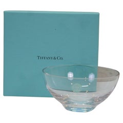 Tiffany & Co. Clear Crystal Harmony Centerpiece Serving Bowl with Original Box