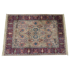 Vintage Karastan 900-901 Persian Vase Samovar 100% Wool Geometric Area Rug 4'x6'