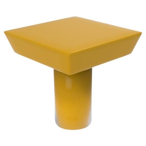 Collector Totem Side Table Lacquered in RAL 1005 For Sale