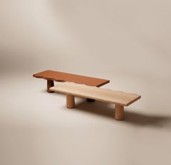 Loonga Couchtisch aus Nussbaumholz und lackiert – Von Gonçalo Campos