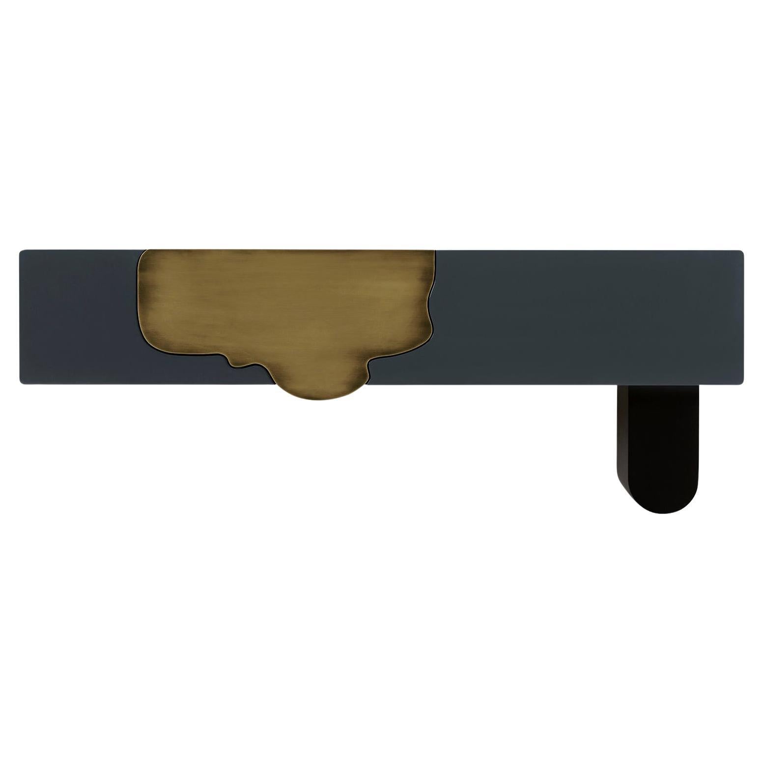 Modern Alma Console Table, Brass, Handmade in Portugal by Greenapple For Sale