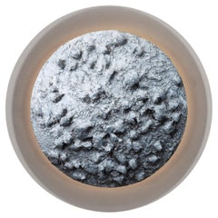 Mid-Century Modern Moon Wall Art Sculpture Piece, Light, Handmade by Greenapple