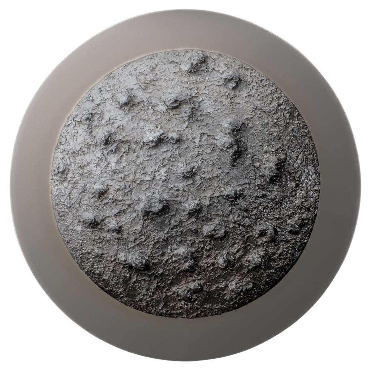 Scultura da parete di arte lunare moderna di metà secolo, leggera, fatta a mano da Greenapple