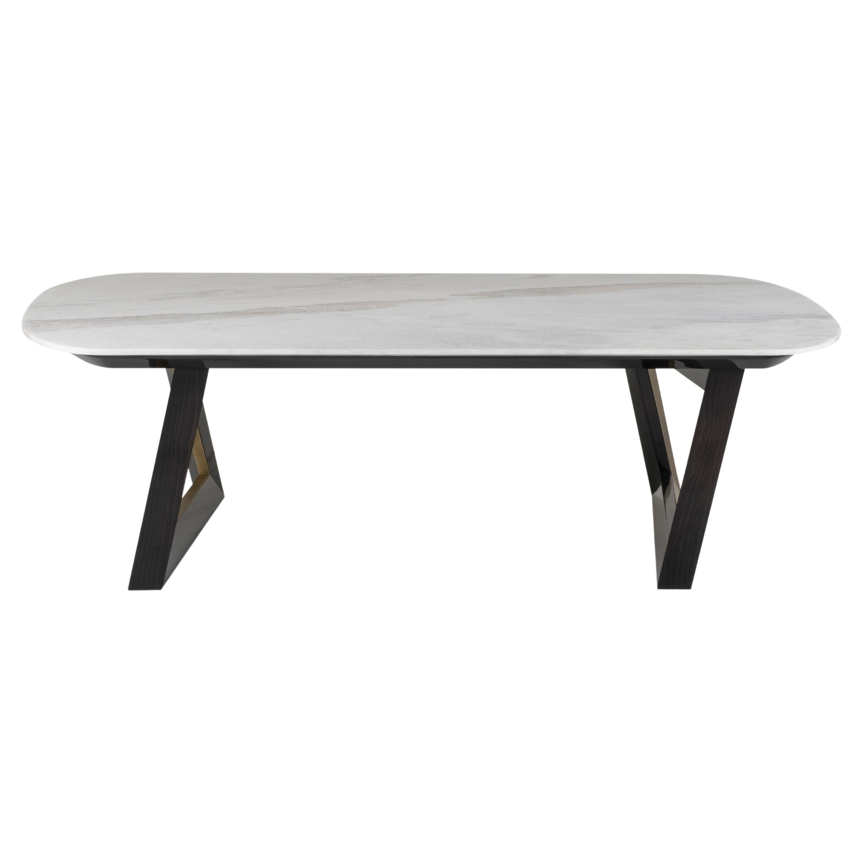 Modern Olisippo Coffee Table, Calacatta Marble, Handmade Portugal by Greenapple For Sale