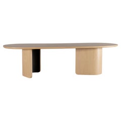 Organic Modern Armona Dining Table, American Oak, Handmade by Greenapple