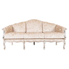 French Neoclassical Talha Real Sofa Jacquard Silver Handmade Portugal Greenapple