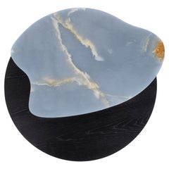 Organic Modern Bordeira Coffee Tables, Blue Onyx, Handmade Portugal Greenapple