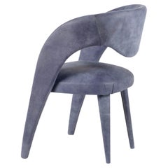 Modern Laurence Dining Chairs, XL size, Leather, Handmade Portugal by Greenapple