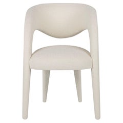 Sillas de Comedor Modernas Laurence, Bouclé Blanco roto, Hechas a Mano Portugal by Greenapple
