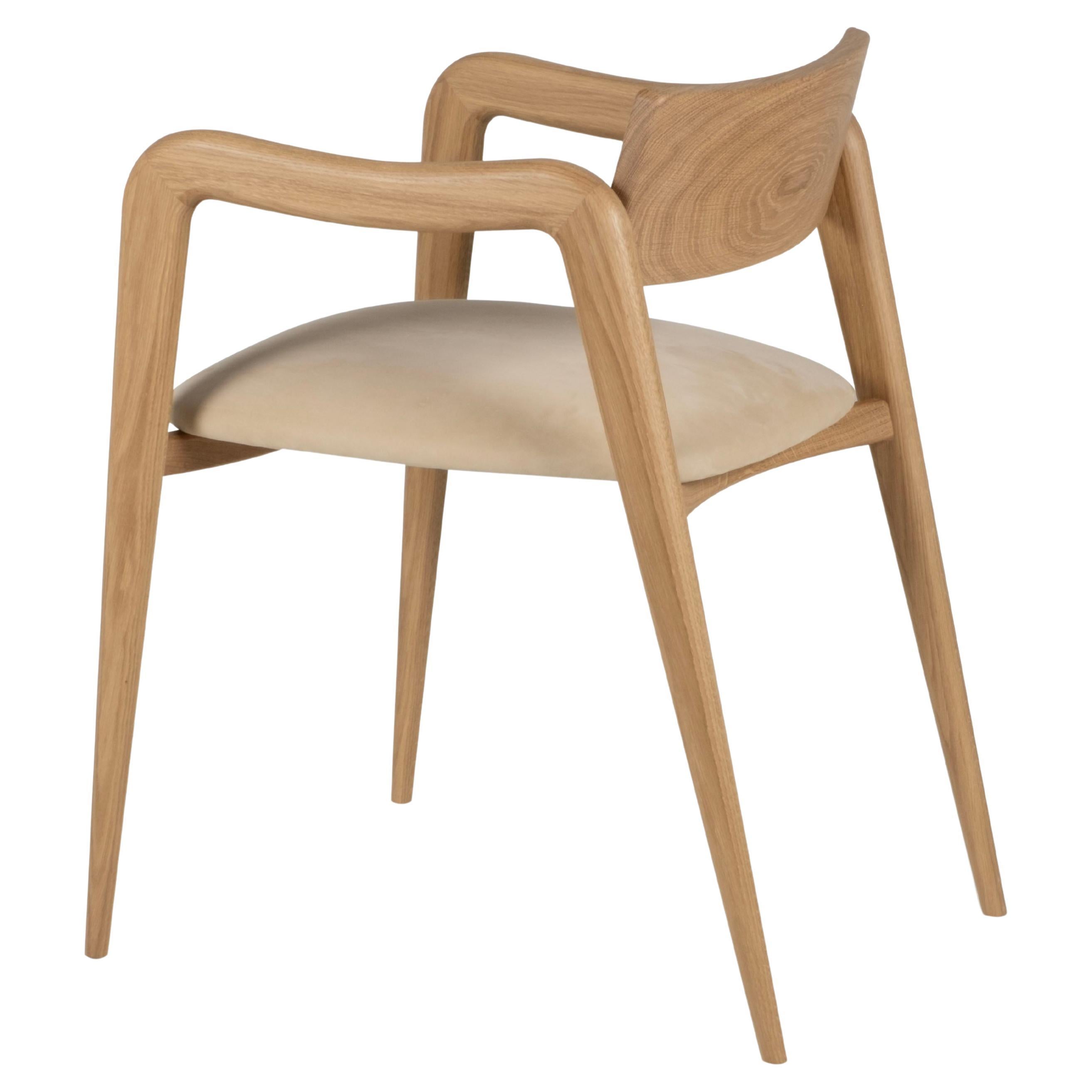 Set di 6 sedie moderne Anjos, collezione Contemporary, realizzate a mano in Portogallo - Europa by Greenapple.

La sedia da pranzo Anjos cattura l'essenza delle acque a cascata della cascata Anjos sull'Isola di Madeira, trasformando la bellezza