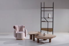 Modern Bordeira Nesting Coffee Table, Travertine, Handmade Portugal Greenapple
