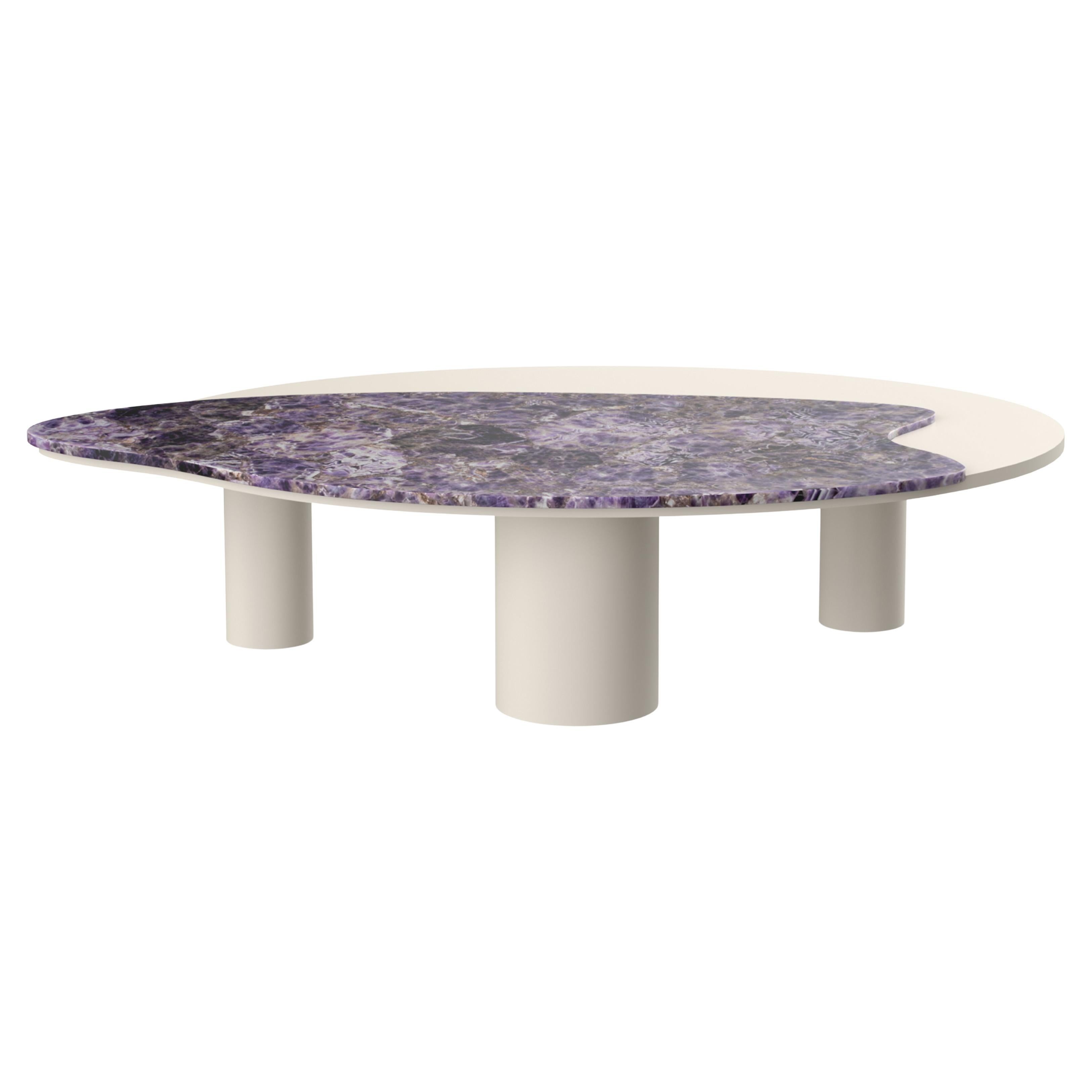 Organic Modern Bordeira Couchtische, Amethyst, Handmade Portugal Greenapple