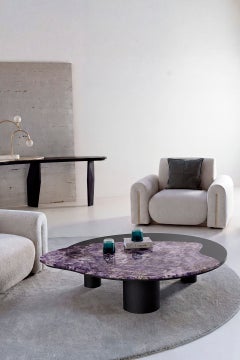 Bordeira XL Coffee Table by Rute Martins for Greenapple, Amethyst and Black Oak