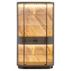 Mueble Bar Vitrina Penedo Moderno Calacatta Bianco Hecho a Mano Portugal Greenapple