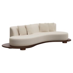 Divano Galapinhos Contemporary, Alpaca, Oak, Fatto a mano in Portogallo da Greenapple
