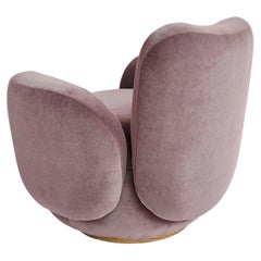 Contemporary Conchula Swivel Lounge Chair, DEDAR Mohair, by Greenapple