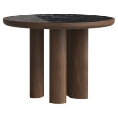Mesa de Comedor Cerdeira Moderna y Ecológica, Cuarcita Ola Dorada, Hecha a Mano Greenapple