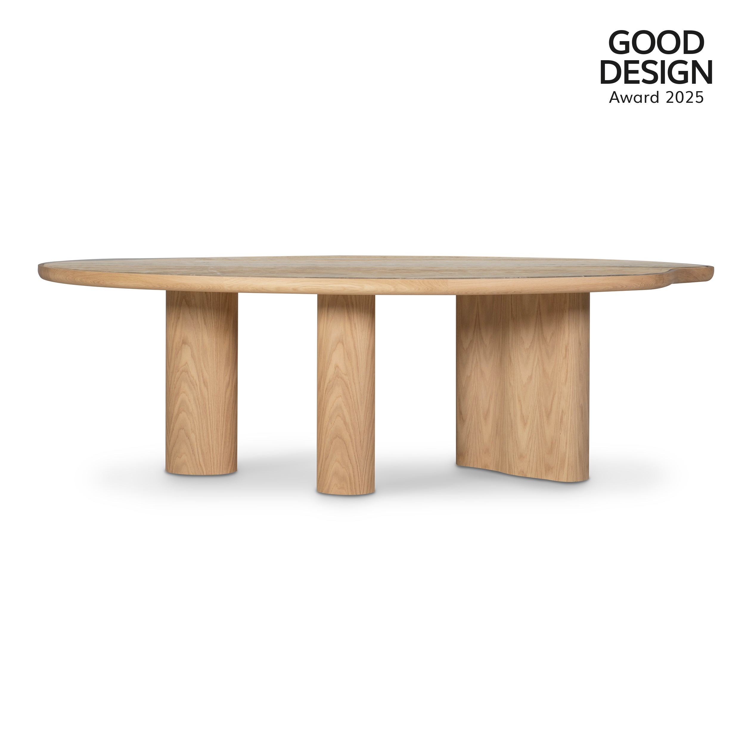 Tavolo da pranzo organico moderno Cerdeira, Onyx Miel, Oak, fatto a mano Greenapple