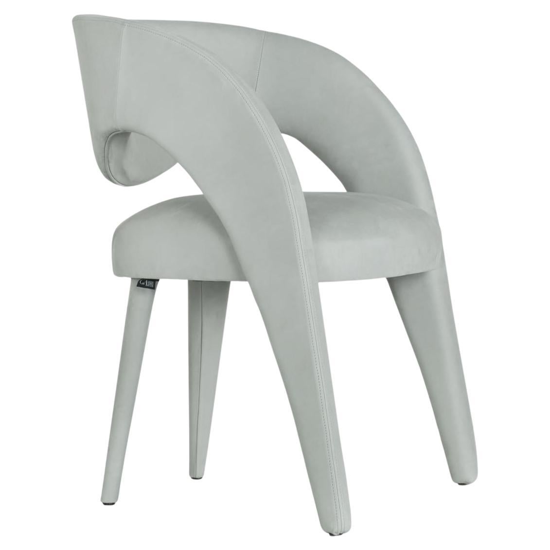 Sillas de comedor Laurence, piel nobuk, hechas a mano Portugal by Greenapple