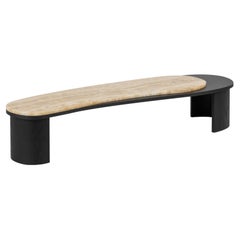 Zeitgenössischer Armona Couchtisch, Onyx, Eiche, handgefertigt in Portugal von Greenapple