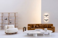 Bordeira Nesting Coffee Table, Set/3, Dover White Marble, Handmade by Greenapple