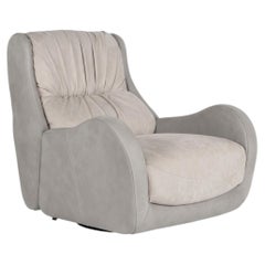 Capelinhos Swivel Lounge Chair by Rute Martins for Greenapple, Grey Nubuck