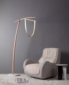 Capelinhos Swivel Lounge Chair by Rute Martins for Greenapple, Grey Nubuck