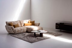 Modernes modulares Sofa „Bolota“, DEDAR Cinnamon Jacquard, handgefertigt von Greenapple