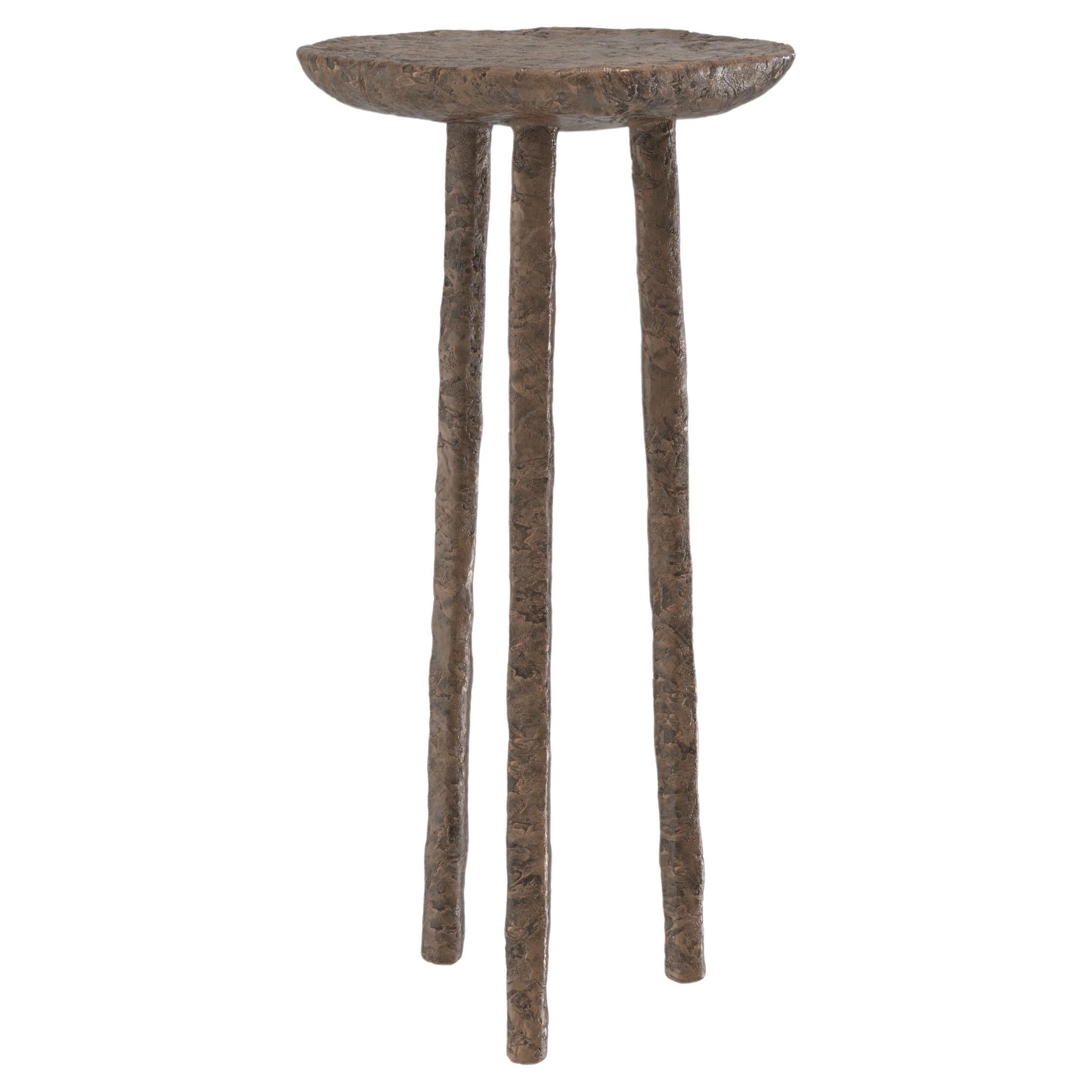 Contemporary Limited Edition Bronze Stool, Comma V3 by Edizione Limitata For Sale