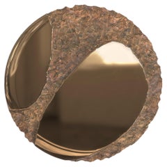 Specchio contemporaneo in bronzo in edizione limitata, Apollo V1 di Simone Fanciullacci